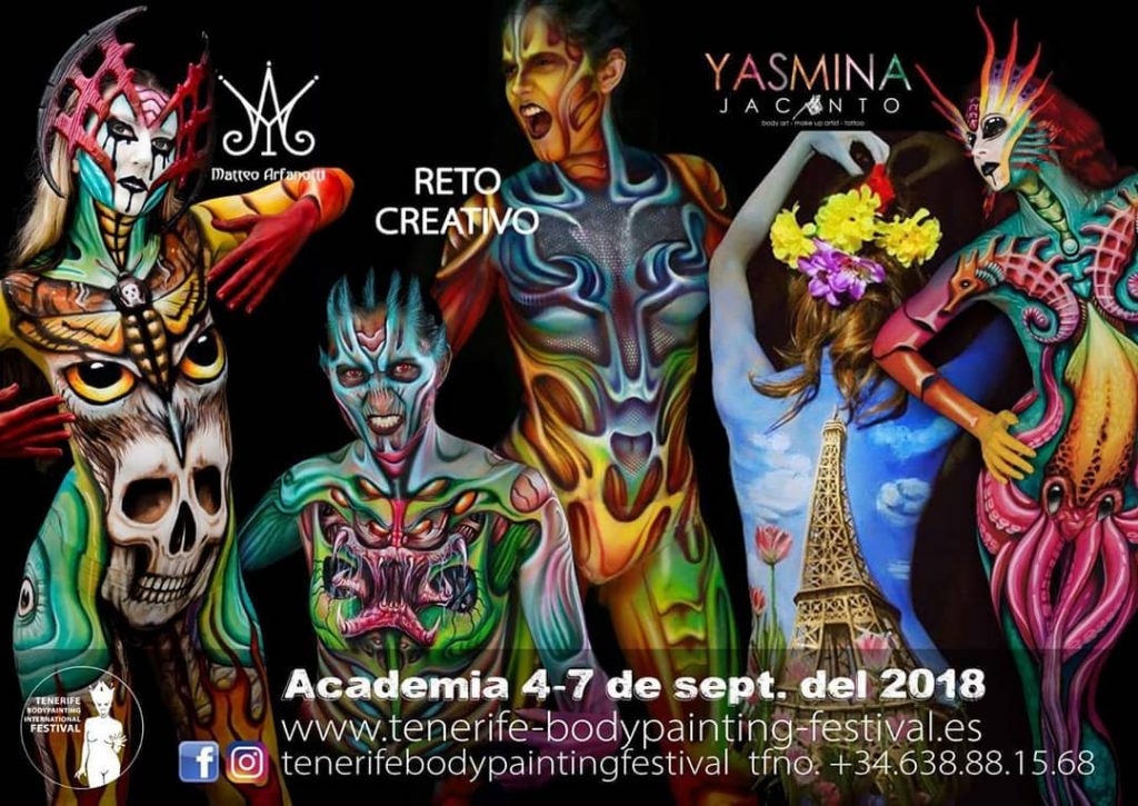 Model Paintings Teneriffa Bodypainting Festival