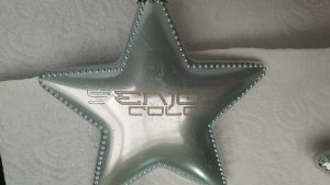 Stern mit aufgelasertem Senjo Color Logo