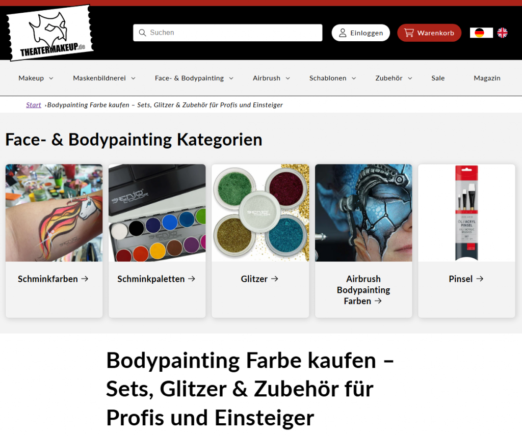 Bodypainting Shop - Senjo Color 1 The Senjo Color Body Painting Shop